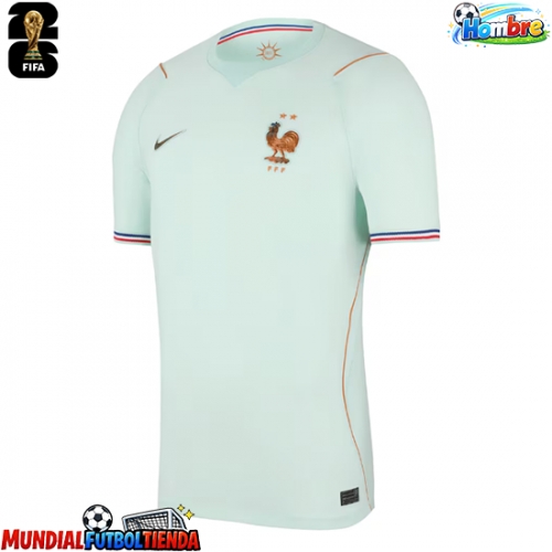 Camiseta Francia Segunda Equipación Replica Mundial 2026 mangas cortas